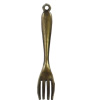 Pendant, Zinc Alloy Jewelry Findings, Fork, 9x55mm, Sold by Bag  
