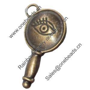 Pendant, Zinc Alloy Jewelry Findings, 17x24mm, Sold by Bag  