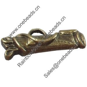 Pendant, Zinc Alloy Jewelry Findings, 23x8mm, Sold by Bag  