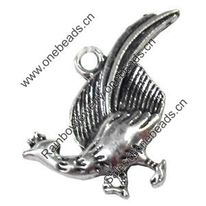 Pendant, Zinc Alloy Jewelry Findings, 17x18mm, Sold by Bag  