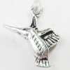 Pendant, Zinc Alloy Jewelry Findings, 15x17mm, Sold by Bag  