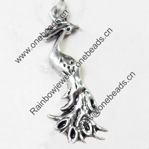 Pendant, Zinc Alloy Jewelry Findings, 11x31mm, Sold by Bag  