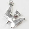 Pendant, Zinc Alloy Jewelry Findings, 12x18mm, Sold by Bag  