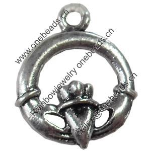 Pendant, Zinc Alloy Jewelry Findings, 16x20mm, Sold by Bag  