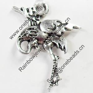 Pendant, Zinc Alloy Jewelry Findings, 20x27mm, Sold by Bag  