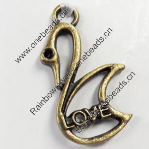 Pendant, Zinc Alloy Jewelry Findings, 16x28mm, Sold by Bag  