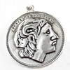 Pendant, Zinc Alloy Jewelry Findings, 29x32mm, Sold by Bag  