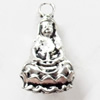 Pendant, Zinc Alloy Jewelry Findings, 9x15mm, Sold by Bag  