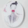 Acrylic Cabochons, No-Hole Jewelry findings, Oval, 20x26mm, Sold by PC  