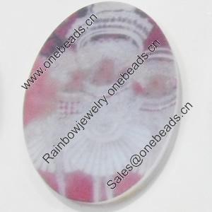Acrylic Cabochons, No-Hole Jewelry findings, Oval, 14x18mm, Sold by PC  