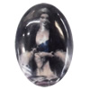 Resin Cabochons, No-Hole Jewelry findings, Oval, 30x40mm, Sold by PC  