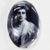 Resin Cabochons, No-Hole Jewelry findings, Oval, 30x40mm, Sold by PC  