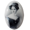 Resin Cabochons, No-Hole Jewelry findings, Oval, 30x40mm, Sold by PC  