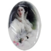 Resin Cabochons, No-Hole Jewelry findings, Oval, 20x26mm, Sold by PC  