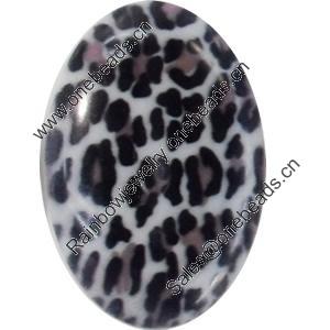 Resin Cabochons, No-Hole Jewelry findings, Oval, 20x26mm, Sold by PC  