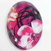 Resin Cabochons, No-Hole Jewelry findings, Faceted Oval, 39x53mm, Sold by PC  