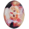 Resin Cabochons, No-Hole Jewelry findings, Faceted Oval, 30x45mm, Sold by PC  