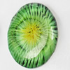 Resin Cabochons, No-Hole Jewelry findings, Faceted Oval, 39x53mm, Sold by PC  