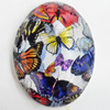 Resin Cabochons, No-Hole Jewelry findings, Faceted Oval, 39x53mm, Sold by PC  