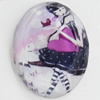 Resin Cabochons, No-Hole Jewelry findings, Faceted Oval, 39x53mm, Sold by PC  