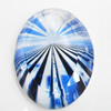 Resin Cabochons, No-Hole Jewelry findings, Faceted Oval, 39x53mm, Sold by PC  