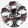 Iron Jewelry Finding Pendant Lead-free, Flower 62x63mm, Sold by PC  