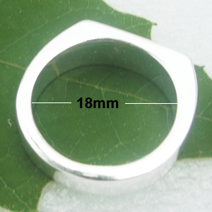 Zinc alloy Jewelry Rings, Nickel-free & Lead-free A Grade, Interior diameter:18mm, Sold by PC 