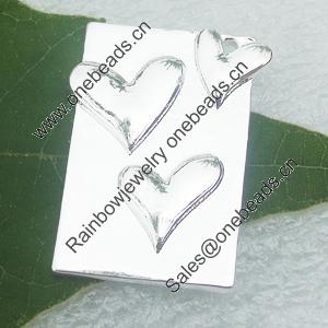 Zinc alloy Jewelry Pendant, Nickel-free & Lead-free A Grade, 23x17mm, Sold by PC 