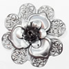 Iron Jewelry Finding Connector Lead-free, Flower, 60mm, Sold by PC