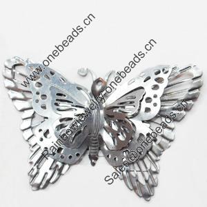 Iron Jewelry Finding Pendant Lead-free, 70x47mm, Sold by PC