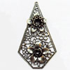 Iron Jewelry Finding Pendant Lead-free, 40x70mm, Sold by PC