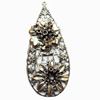 Iron Jewelry Finding Pendant Lead-free, 38x88mm, Sold by PC