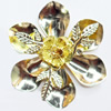 Iron Flower Lead-free, NO Hole Headwear & Costume Accessory, 63x73mm, Sold by PC