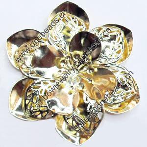 Iron Flower Lead-free, NO Hole Headwear & Costume Accessory, 65x73mm, Sold by PC