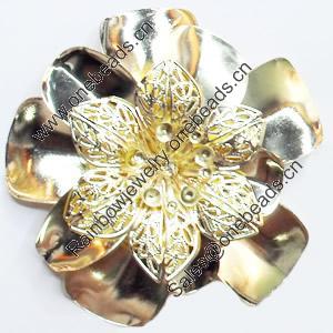 Iron Flower Lead-free, NO Hole Headwear & Costume Accessory, 66x64mm, Sold by PC