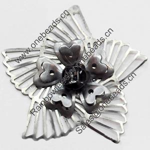 Iron Jewelry Finding Pendant Lead-free, 58mm, Sold by PC