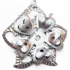 Iron Jewelry Finding Pendant Lead-free, 39x42mm, Sold by PC