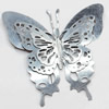 Iron Jewelry Finding Connector Lead-free, Butterfly, 65x60mm, Sold by PC