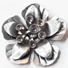 Iron Flower Lead-free, NO Hole Headwear & Costume Accessory, 29x30mm, Sold by PC  