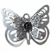 Iron Jewelry Finding Pendant Lead-free, Butterfly, 75x64mm, Sold by PC  