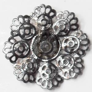 Iron Flower Lead-free, NO Hole Headwear & Costume Accessory, 22mm, Sold by PC  