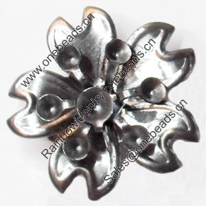 Iron Flower Lead-free, NO Hole Headwear & Costume Accessory, 24mm, Sold by PC  