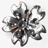 Iron Flower Lead-free, NO Hole Headwear & Costume Accessory, 24mm, Sold by PC  