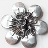 Iron Flower Lead-free, NO Hole Headwear & Costume Accessory, 28mm, Sold by PC  