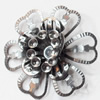 Iron Flower Lead-free, NO Hole Headwear & Costume Accessory, 29mm, Sold by PC  