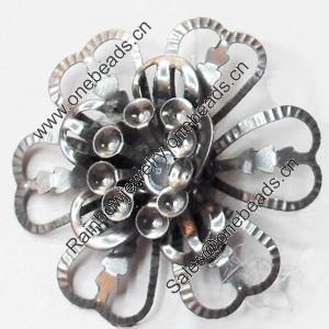 Iron Flower Lead-free, NO Hole Headwear & Costume Accessory, 29mm, Sold by PC  