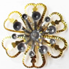 Iron Flower Lead-free, NO Hole Headwear & Costume Accessory, 28mm, Sold by PC  