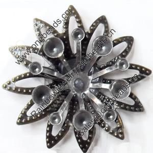 Iron Flower Lead-free, NO Hole Headwear & Costume Accessory, 28mm, Sold by PC  