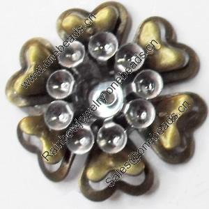 Iron Flower Lead-free, NO Hole Headwear & Costume Accessory, 22mm, Sold by PC  