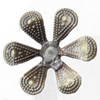 Iron Flower Lead-free, NO Hole Headwear & Costume Accessory, 30mm, Sold by PC  
